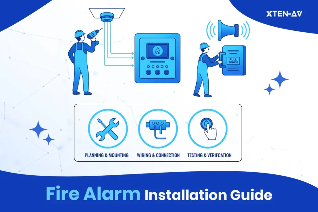Fire alarm system installation